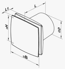 Чертеж Vents 125 LD light